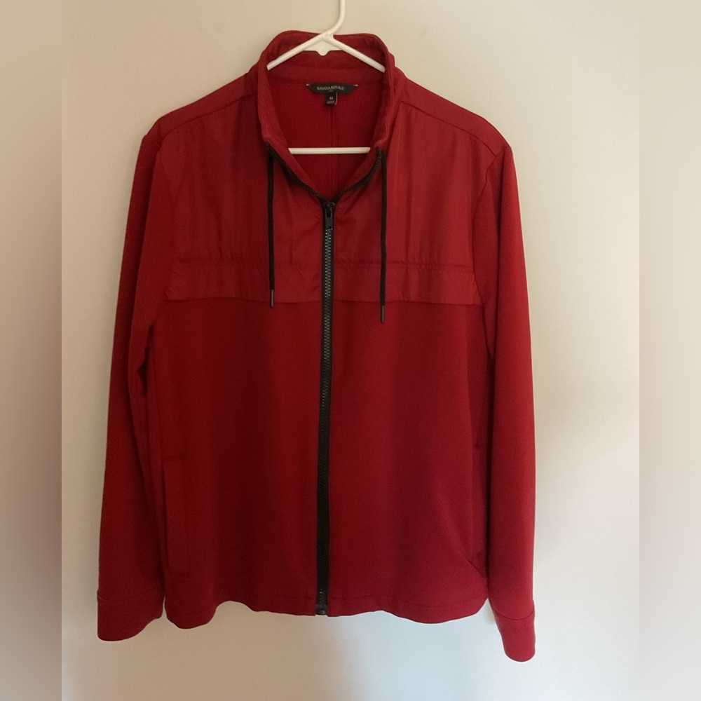 Banana Republic Red Windbreaker Jacket